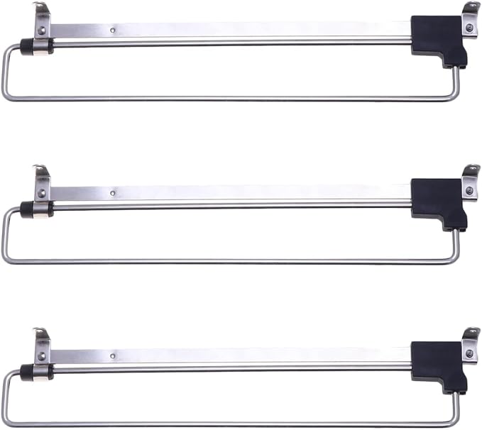 ABOOFAN 3 Pcs Retractable Closet Rod Sliding Clothes Hanger by ABOOFAN