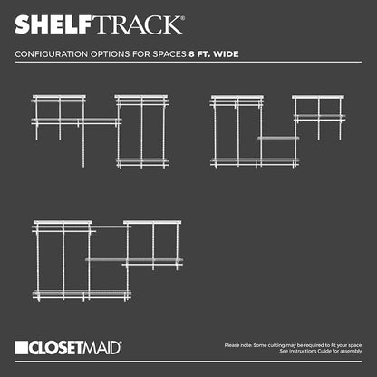ClosetMaid ShelfTrack Wire Closet Organizer System, Adjustable from 5 to 8 Ft. - Image 3