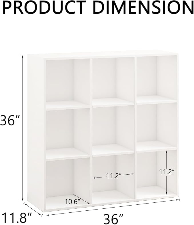 Wooden 9 Cube Storage Organizer - Image 2