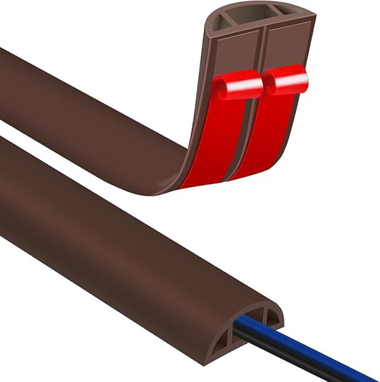 Floor Cord Covers for Wires 20FT Cable Hider Wire Cover Self Adhesive Cord by JAHOMFAI