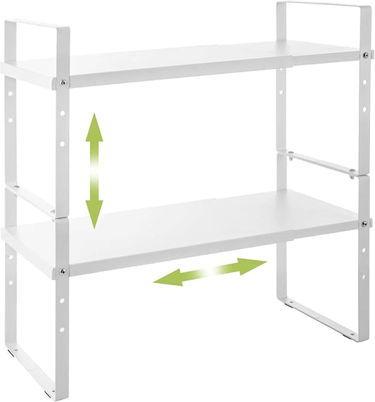 Across-Star Expandable Cabinet Shelf Organizer Rack, Stackable Kitchen Counter by Acorss-Star