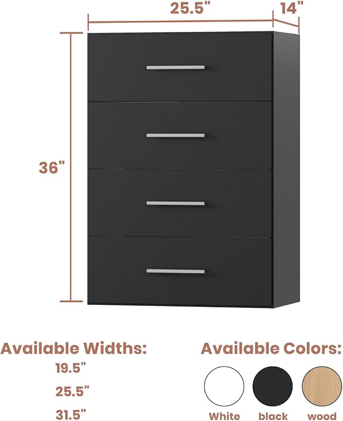 4-Drawer Stackable Storage Organizer Unit - Image 2