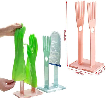 2 Pack Household Gloves Holder Rack Organizer Household Cleaning Glove Drying - Image 2