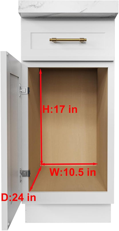 Wood Pull Out Cabinet Organizer 2 Tie 9" W x 21" D, Heavy-Duty Sliding Drawers - Image 3