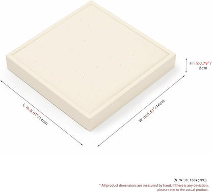 Oirlv Microfiber Jewelry Stud Earring tray Display Tray Earring Display - Image 8