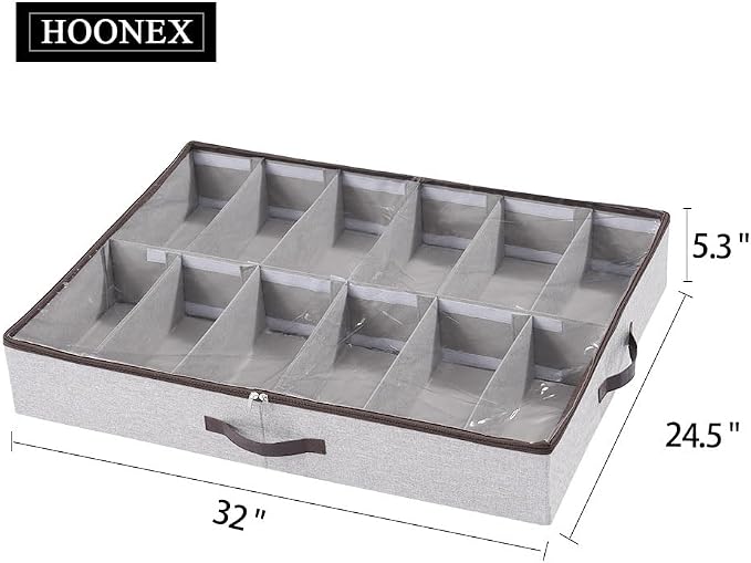 HOONEX Under Bed Shoe Storage Organizer - Image 5