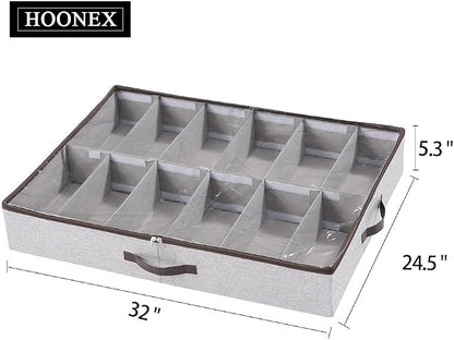 HOONEX Under Bed Shoe Storage Organizer - Image 5