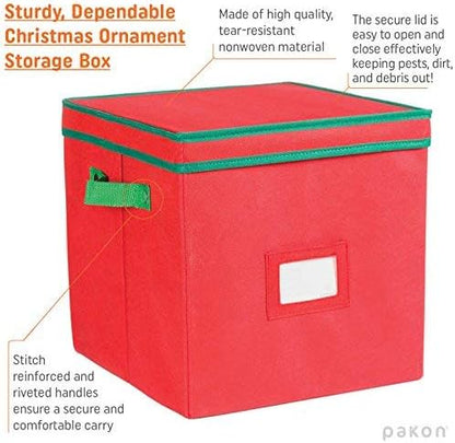 Durable Non-Woven Christmas Ornament Storage Box - Image 3