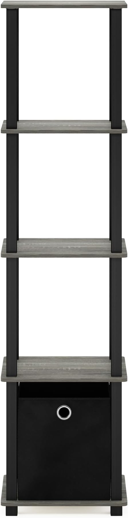FURINNO TNT No Tools 5-Tier Display Decorative Shelf, French Oak - Image 6