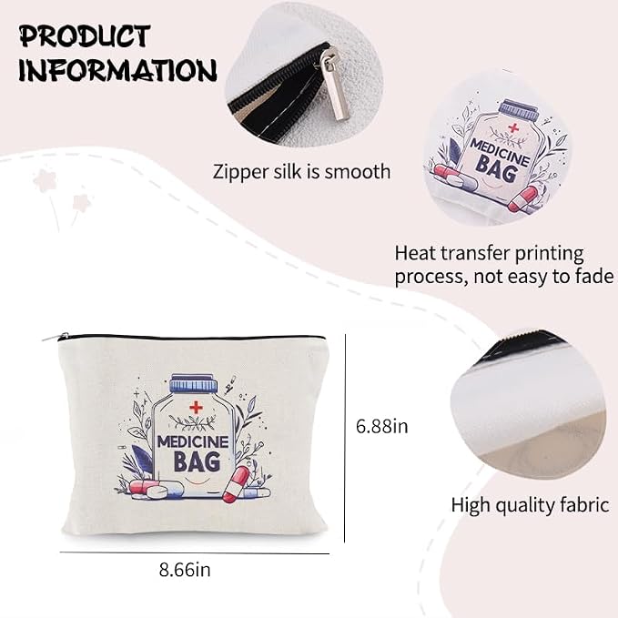 YangQian Medicine Bag Pouch for Women Nurse Practitioner Doctor Patient - Image 6