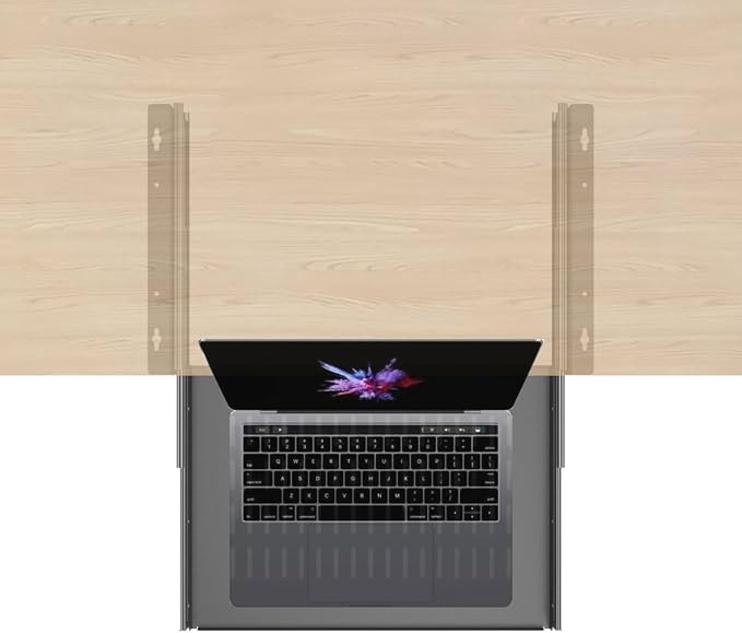 JINGCHENGMEI Sliding Under Desk Laptop Mount Shelf - Image 4