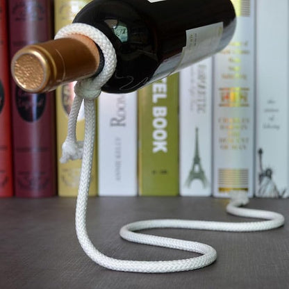 Magic Rope Wine Rack, Creative Metal Chain Suspension Floating Illusion Wine - Image 3