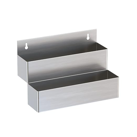 Stainless Steel Double Tier Speed Rail, Liquor Rack, Speed Rack, Bottle Holder by Krollen+Industrial