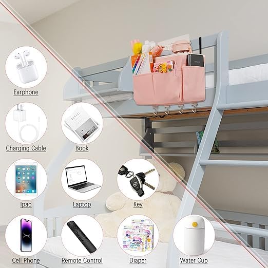 Bedside Storage Organizer 5 Pockets - Image 3