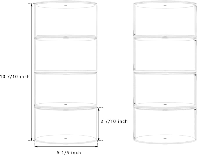 NIUBEE Belt Organizer, Acrylic 8 Layers Belt Case Storage Holder and Display - Image 7