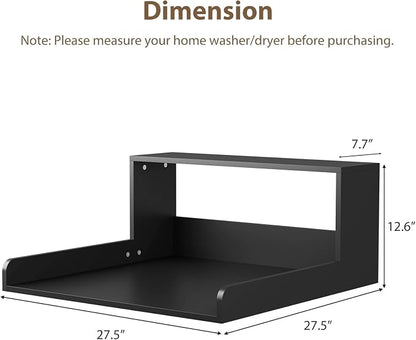 Washer Dryer Countertop with Shelf, 27.5" D x 27.5" W x 12.6" H, Sturdy Wood - Image 2