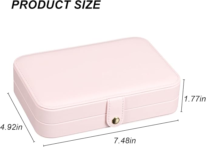 Small Jewelry Box, Travel Jewelry Case Portable Jewelry Boxes - Image 7