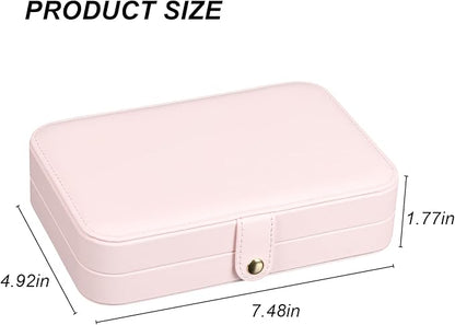 Small Jewelry Box, Travel Jewelry Case Portable Jewelry Boxes - Image 7