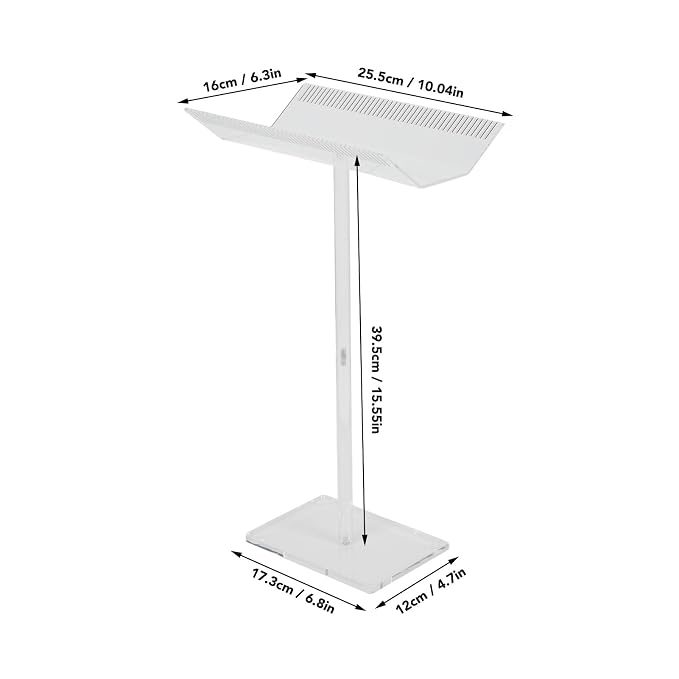 ANGGREK Acrylic Hair Extension Stand, Transparent Sectioning Display Hair - Image 8