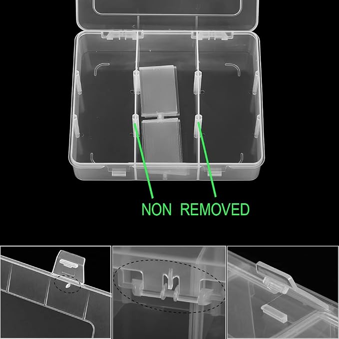 9 Grids Plastic Storage Compartment Organizer Container - Image 3