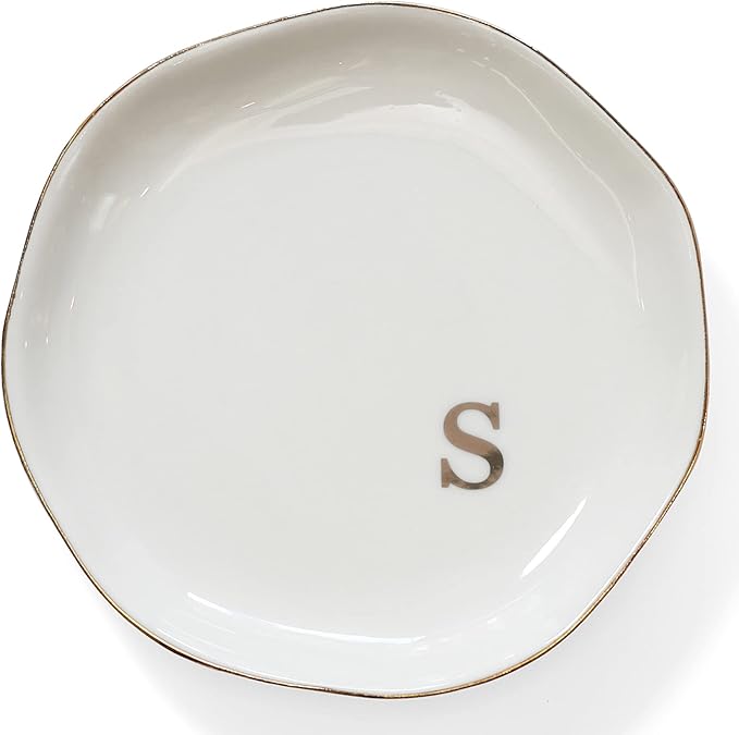 HOME SMILE Initials Ring Dish Jewery Tray - Image 2