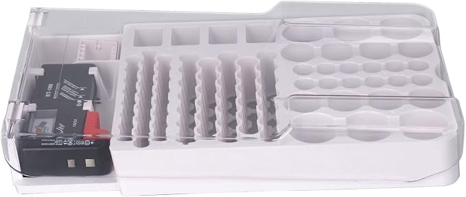 Battery Organizer, Battery Holder Box Holds, Large Capacity Battery Storage Box - Image 8
