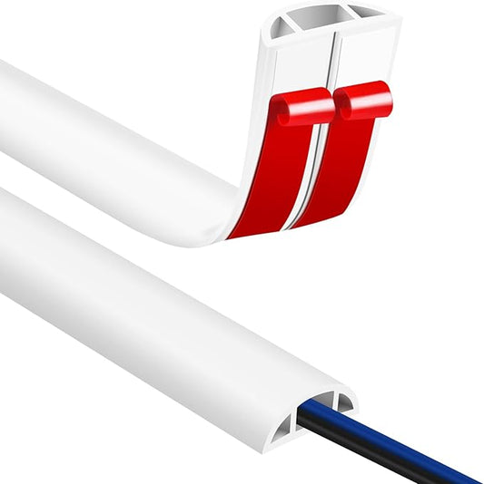 Floor Cord Covers for Wires 20FT Cable Hider Wire Coverr Self Adhesive Cord by JAHOMFAI