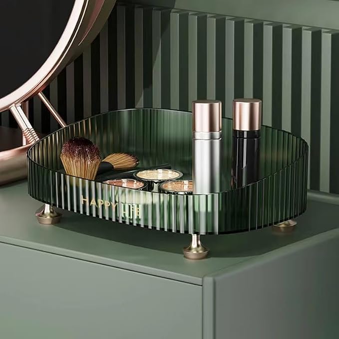 Makeup Perfume Organizer, Vanity Tray, Cosmetic Skincare Organizer, Countertop - Image 6