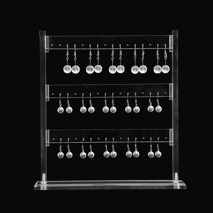 Coward Acrylic Earring Holder Stand, Tabletop Earring Jewelry Easel Display - Image 4