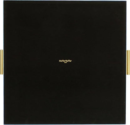 HofferRuffer Extra Large Square Serving Tray, Elegant Faux Leather Ottoman Tray - Image 9