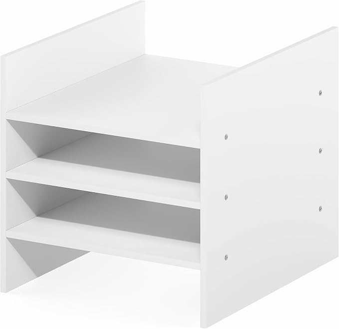 Furinno Cubicle Cube Insert, 3-Shelf Cube Organizer, 3-Tier Shelf Accessory - Image 10