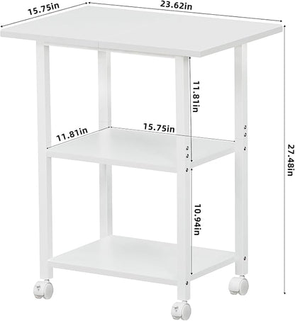 Lerliuo 3-Tier Printer Stand, Industrial Mobile Printer Table - Image 4