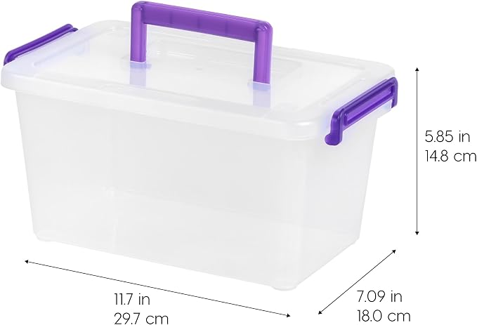 IRIS USA 5 Qt. Plastic Craft Storage Container Bins - Image 6
