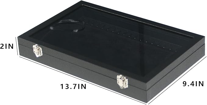 Coward 20 Hooks Necklace Organizer Jewelry Box, Dustproof Necklace Display - Image 2