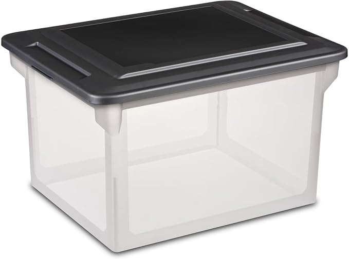 Document Storage Box Clear Body by Unknown