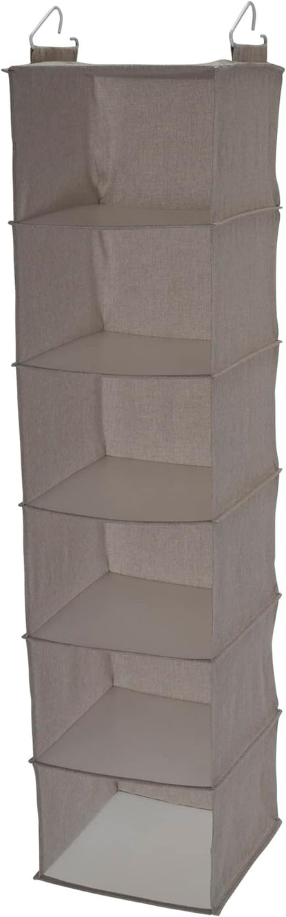 Household Essentials 6 Shelf Hanging Closet Organizer, Hanging Closet Shelf by HouseholdEssentials