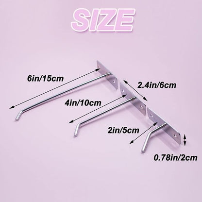 30pcs Wall Mounted Heavy Duty Metal Single Hooks Home Storage Organizer Hanger - Image 2