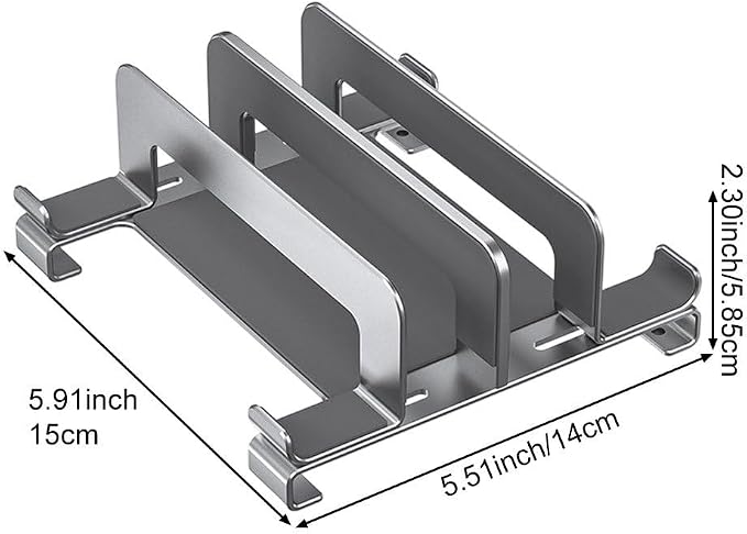Vertical Laptop Stand Holder, Compatible Desktop Laptop Holder, Adjustable - Image 3