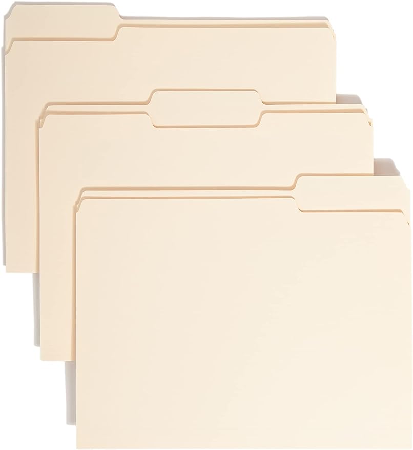 Smead File Folder, 1/3-Cut Tab, Letter Size, 24 per Pack by SMEAD