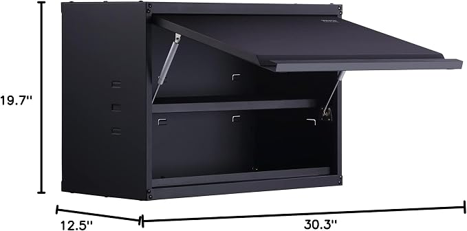 VEVOR Metal Storage Cabinet, 120lbs Load Capacity per Shelf, Press to Close & - Image 12