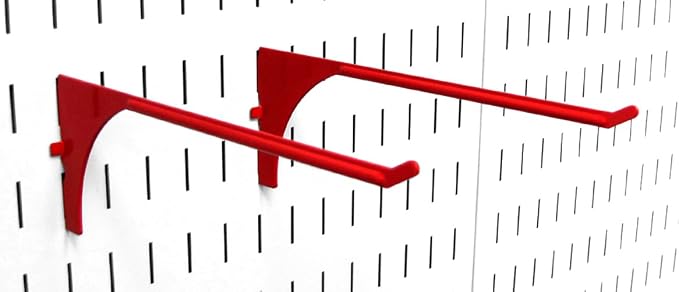 Wall Control Pegboard 9in Reach Extended Slotted Hook Pair - Image 2
