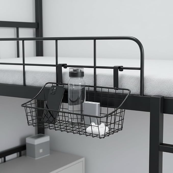 Basket with hook Grid Storage Basket, Hang it behind a door or on a railing - Image 6