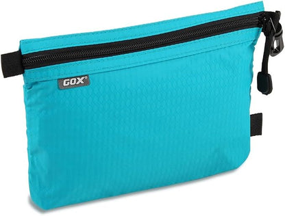GOX Travel Toiletry Bag, Carry On Small Zipper Pouch, Cosmetic Kit Makeup by GOX