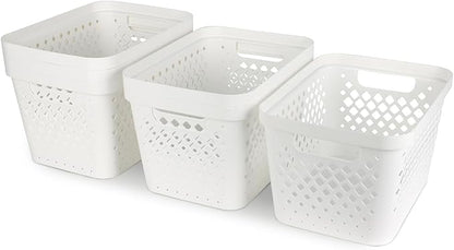 Glad Plastic Storage Basket Set, Value Pack of 6 | Open Storage Bins - Image 6
