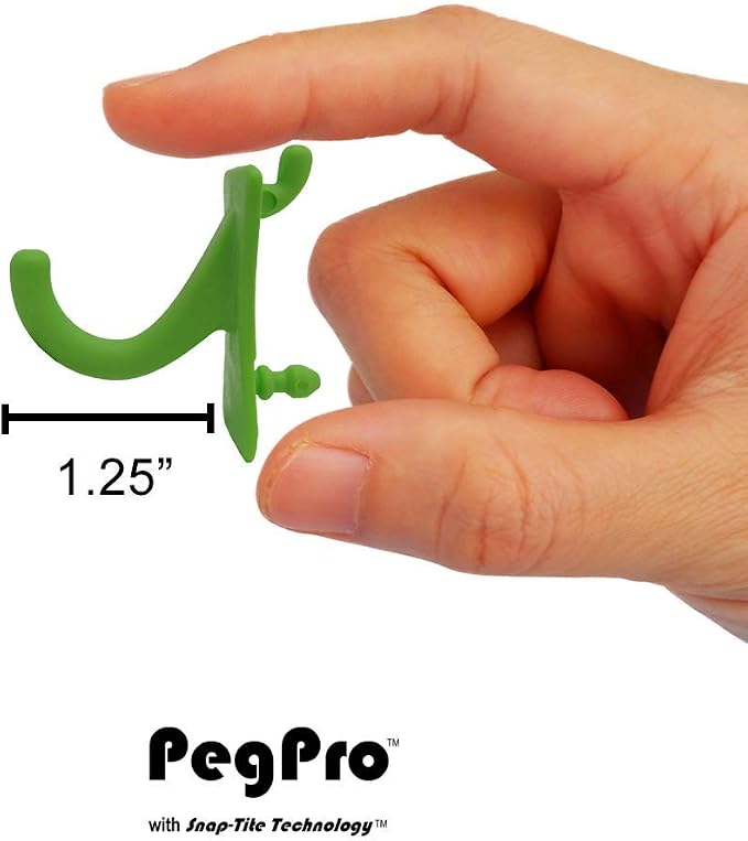 PegPro® J Hooks Kit for Standard “Wood Fiber” pegboard – Durable Plastic - Image 5