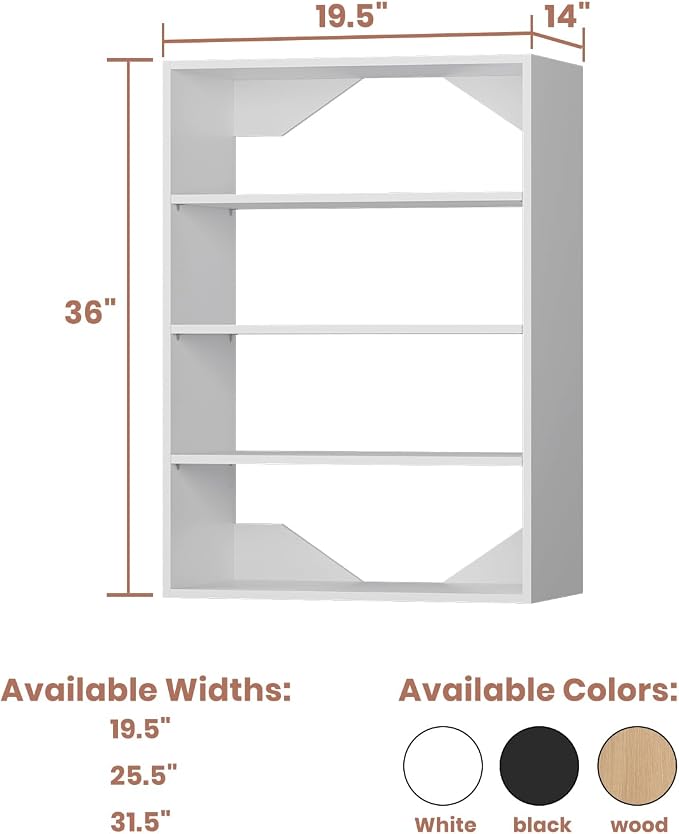 Short Tower Closet Mounted Storage Unit, Modular Closet System, Closet - Image 2