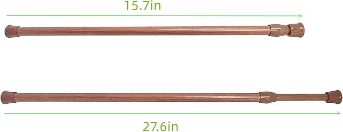 5 Pack Spring Curtain Tension Rods, Cupboard Bars Tensions Rods 15.7 to 28 - Image 2