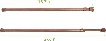 5 Pack Spring Curtain Tension Rods, Cupboard Bars Tensions Rods 15.7 to 28 - Image 2