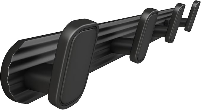 Coat Rack Wall Mount Black, 4 Hooks Rack Metal Coat Hanger Wall by Dancrul