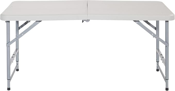 Office Star Resin Multipurpose Rectangle Table, 4-Feet Long, Height Adjustable - Image 7